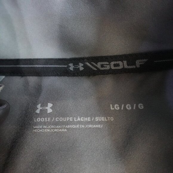 Under Armour Storm Golf Pullover L Gray 1/4 Zip Embroidered Witch on a Broom NEW - Picture 5 of 10